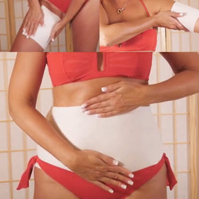 Lipo Applicator final result image shows firmer silhouette post wrap.