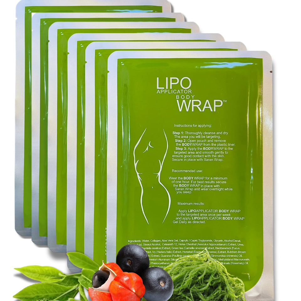 Lipo Applicator Ultimate Wrap on stomach area for targeted contouring.