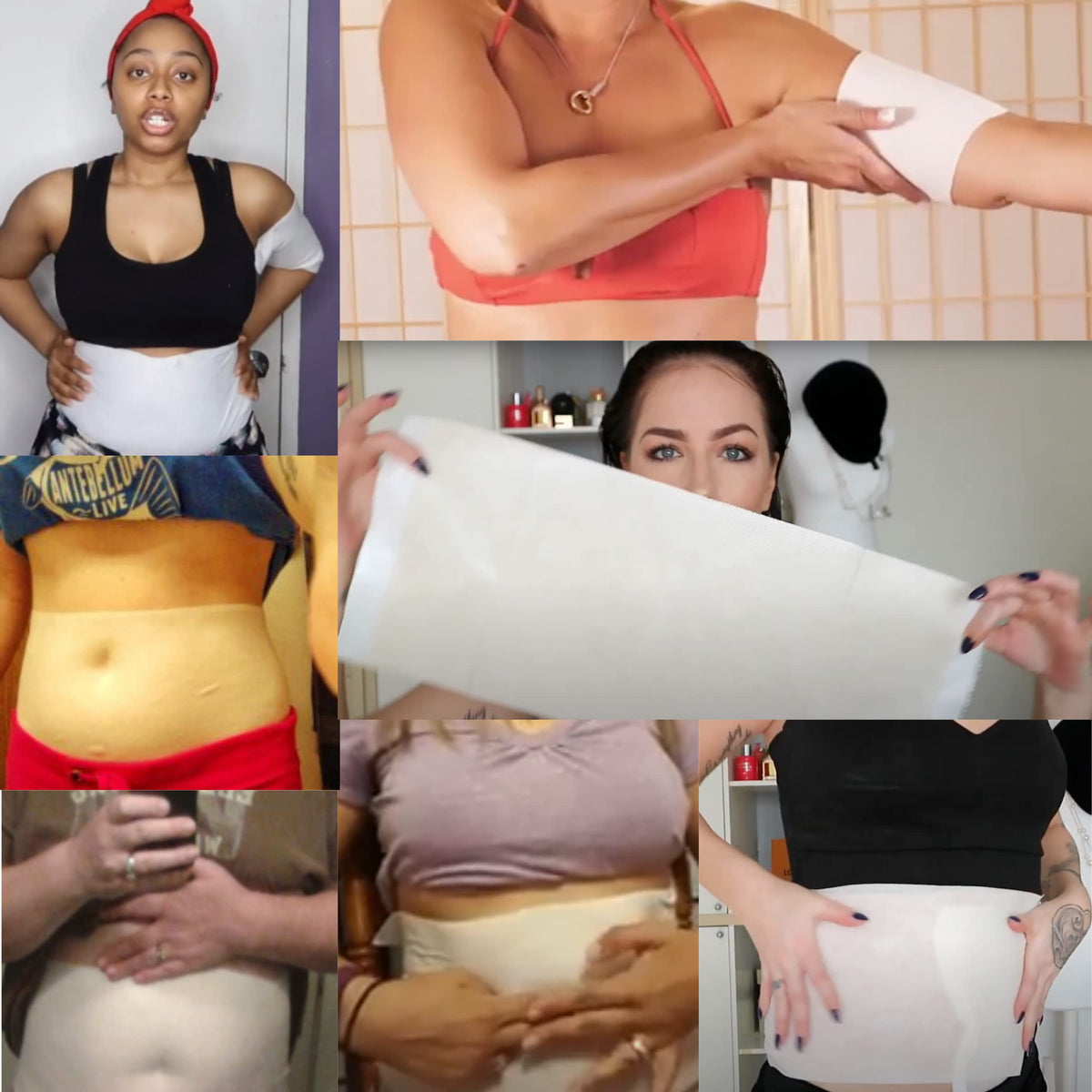 Lipo Applicator wrap on arms demonstrates skin tightening for a sleeker silhouette.