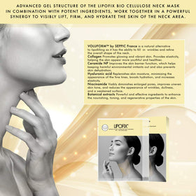 LIPOFIX Bio-Cellulose Neck Mask ingredients-ceramide-np supports skin barrier.