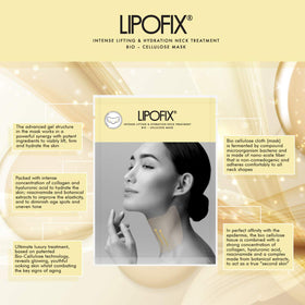 LIPOFIX Bio-Cellulose Neck Mask ingredients-niacinamide for tone and pores.