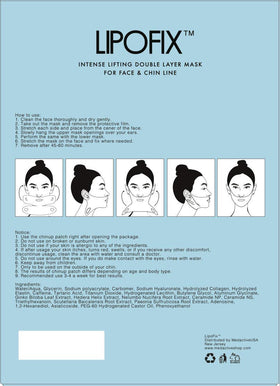 Lipofix Glow Skin Around Chin indicates enhanced radiance with consistent application.