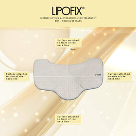 LIPOFIX Neck Mask packaging box-set displayed on shelf.