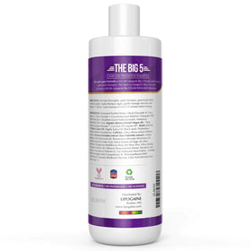 Lipogaine Big 5 shampoo with argan oil and aloe nourishes the scalp.