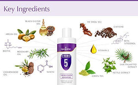 Creamy lather from Lipogaine Big 5 for thinning hair cleanse.