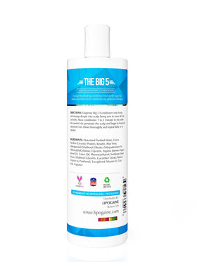 Lipogaine conditioner ingredients image featuring castor oil for scalp care
