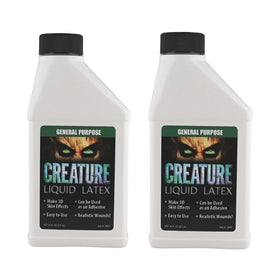 Liquid Latex Fashions Creature 2-Pack Clear Bottle for easy cosplay makeup.