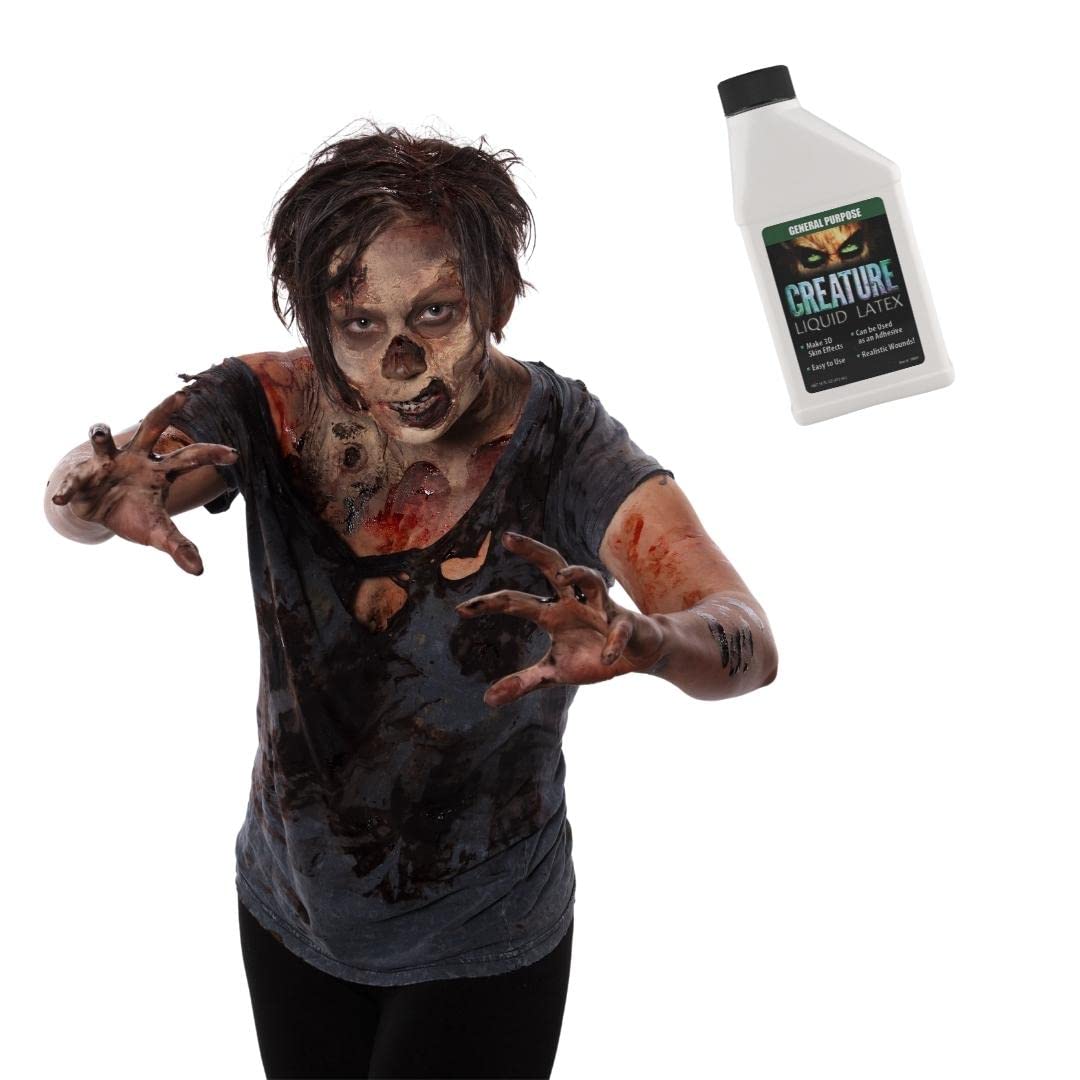 Liquid Latex Fashions vibrant color effects on skin and costumes.
