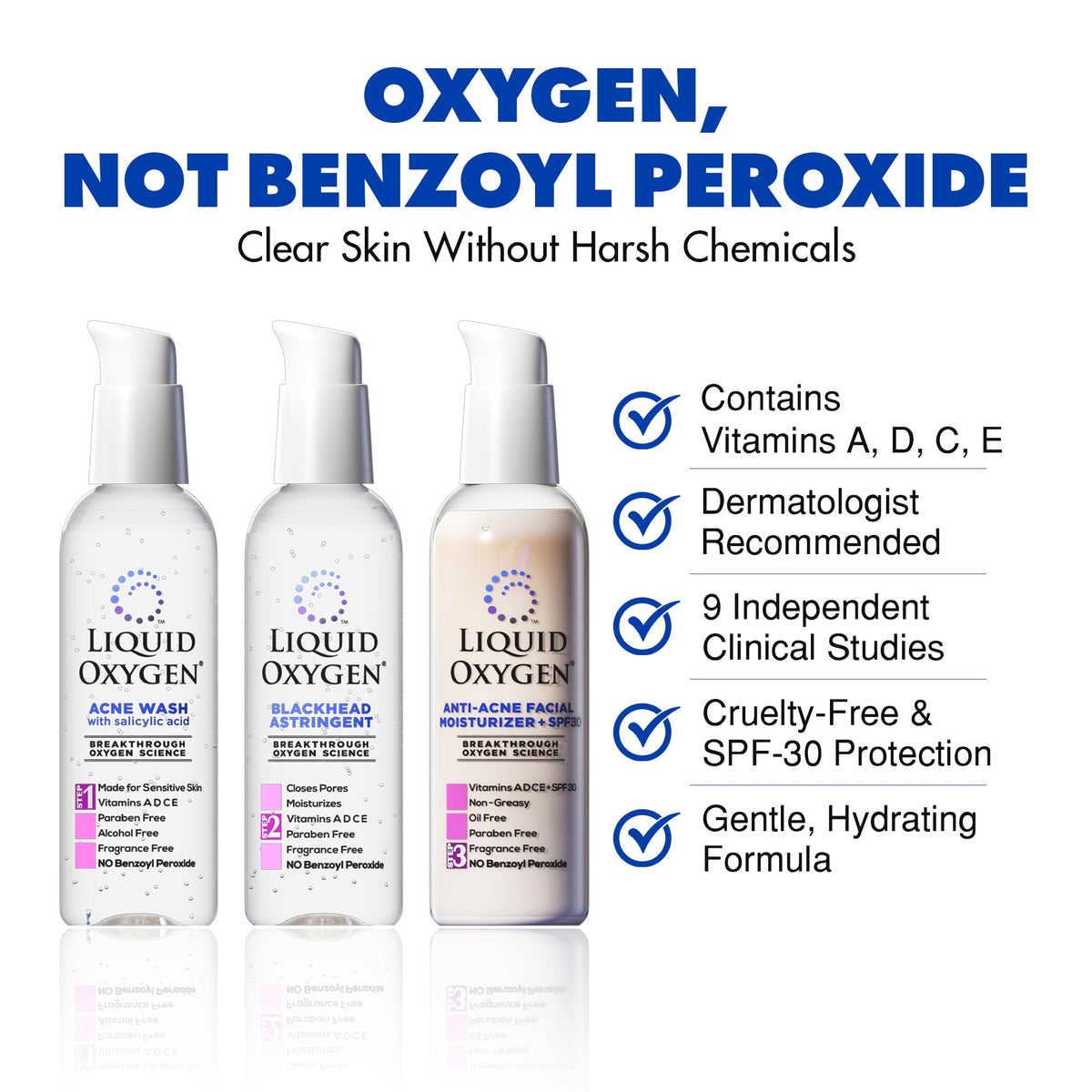 Liquid Oxygen packaging and label with usage guidance.
