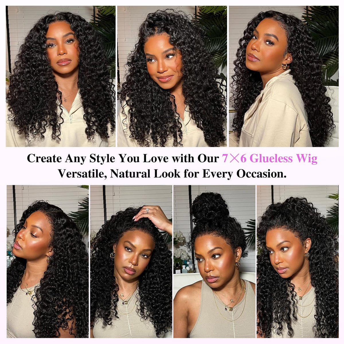 Liqusee beginner friendly wig ready in seconds without glue.