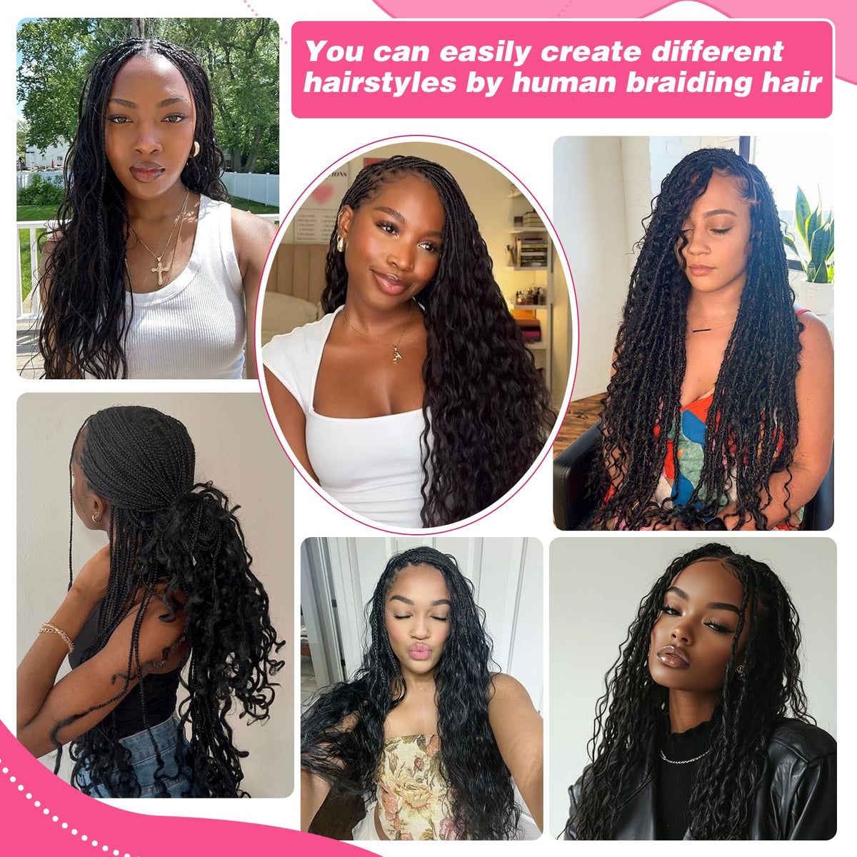 Liqusee dyeable braiding hair 22in enables easy color customization.