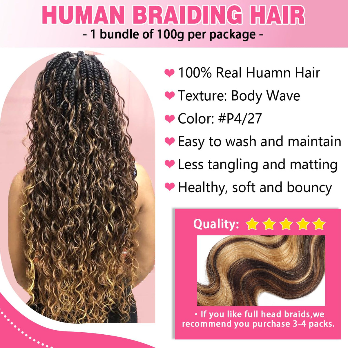 Liqusee no weft braiding hair design reduces bulk and tangling