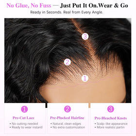 Liqusee pre-cut lace and pre-plucked hairline ideal for beginners.
