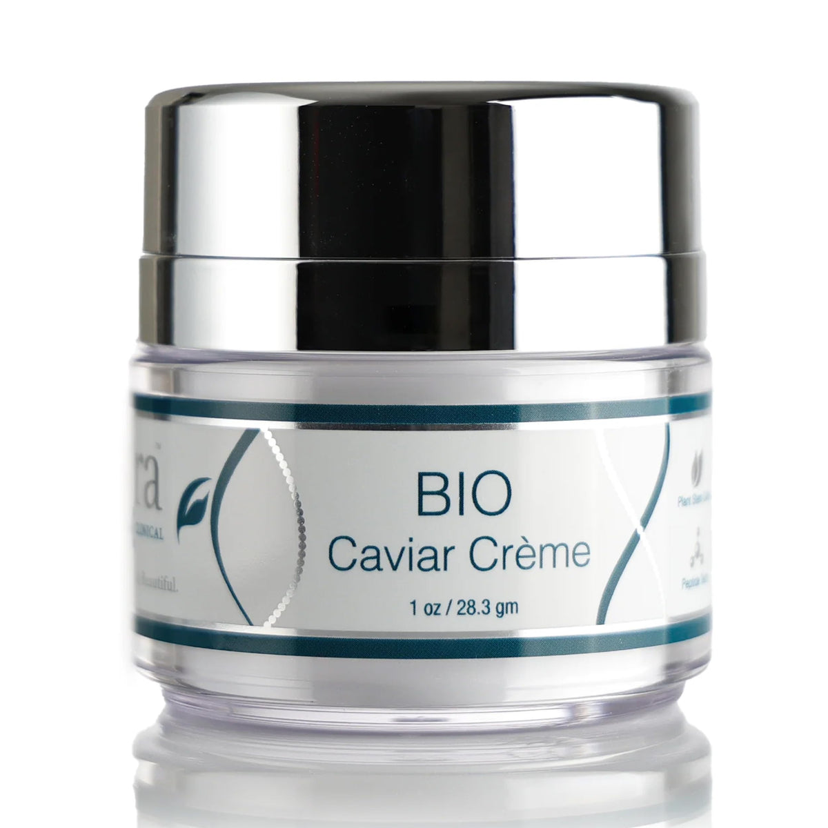 Lira Clinical BIO Caviar Creme bottle close-up highlighting rich daily hydration.