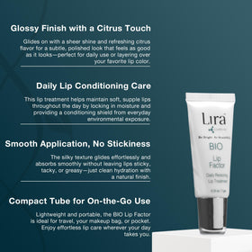 Lira Clinical BIO Lip Factor balm applicator twist design enabling easy on-the-go use.