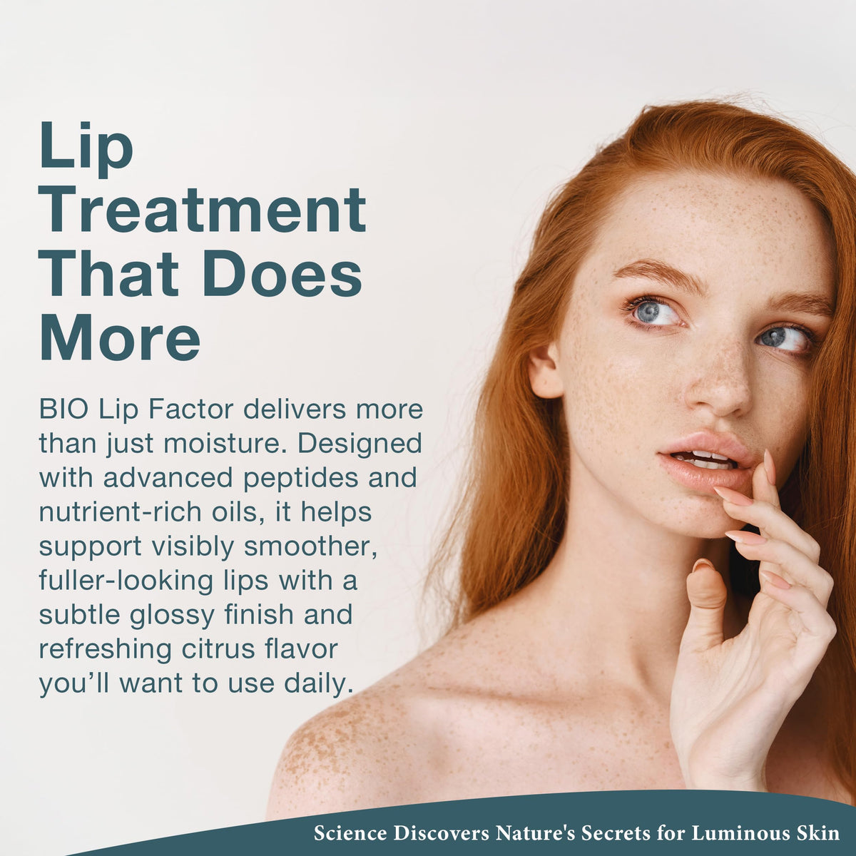 Lira Clinical BIO Lip Factor balm packaging displaying premium design with nourishing formula.