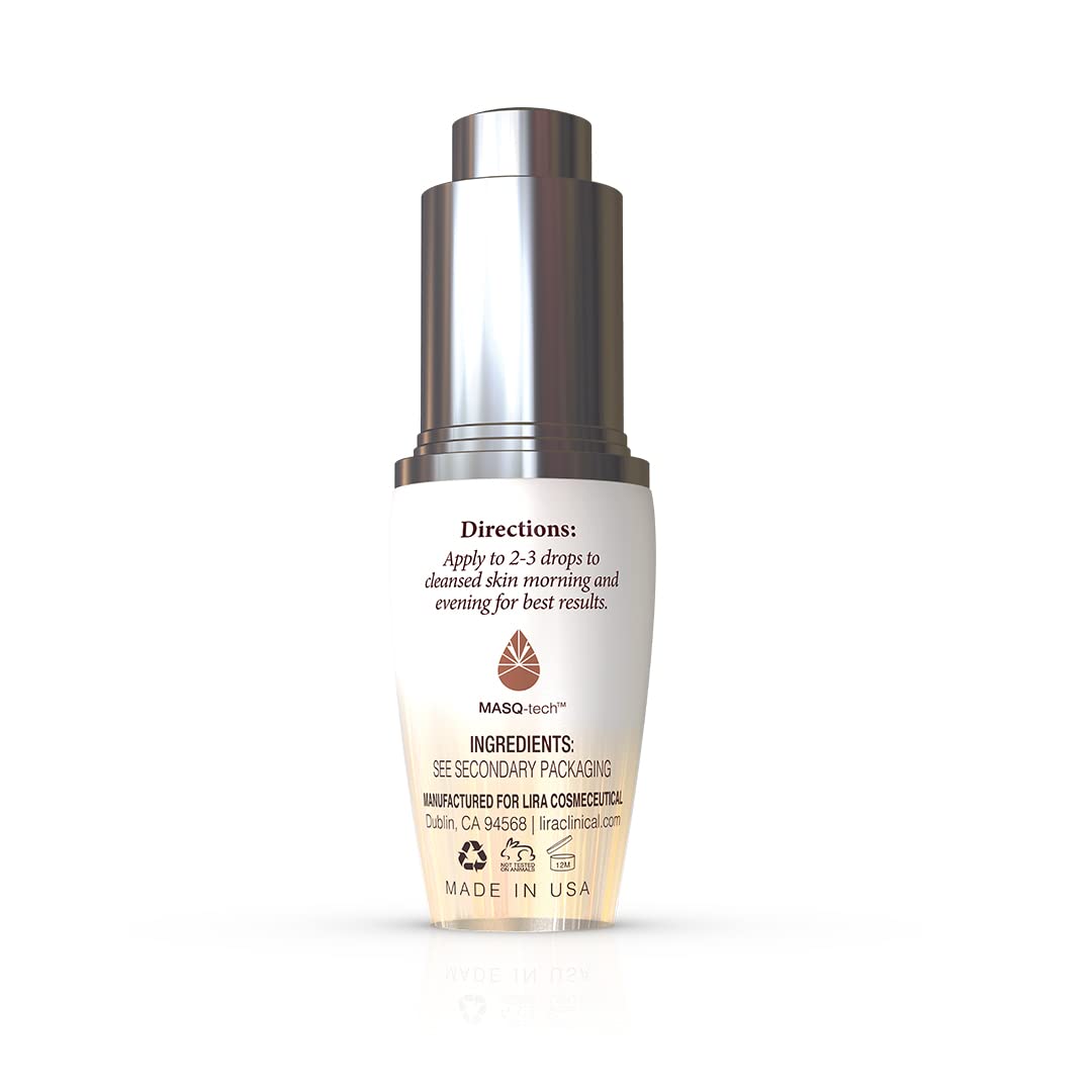 Lira Clinical MYSTIQ dropper releasing vitamin C serum for gentle nourishment
