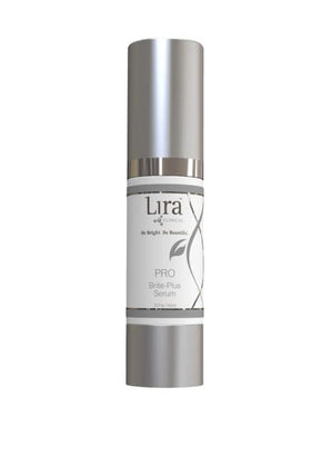 Lira Clinical PRO Brite-Plus Serum packaging box shown for premium routine