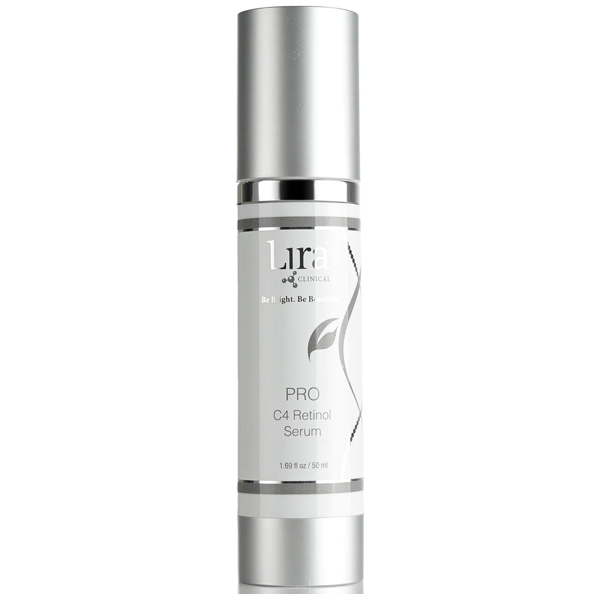 Lira Clinical Pro C4 Retinol Serum bottle front, anti-aging packaging.