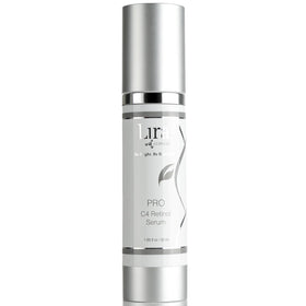 Lira Clinical Pro C4 Retinol Serum bottle front, anti-aging packaging.