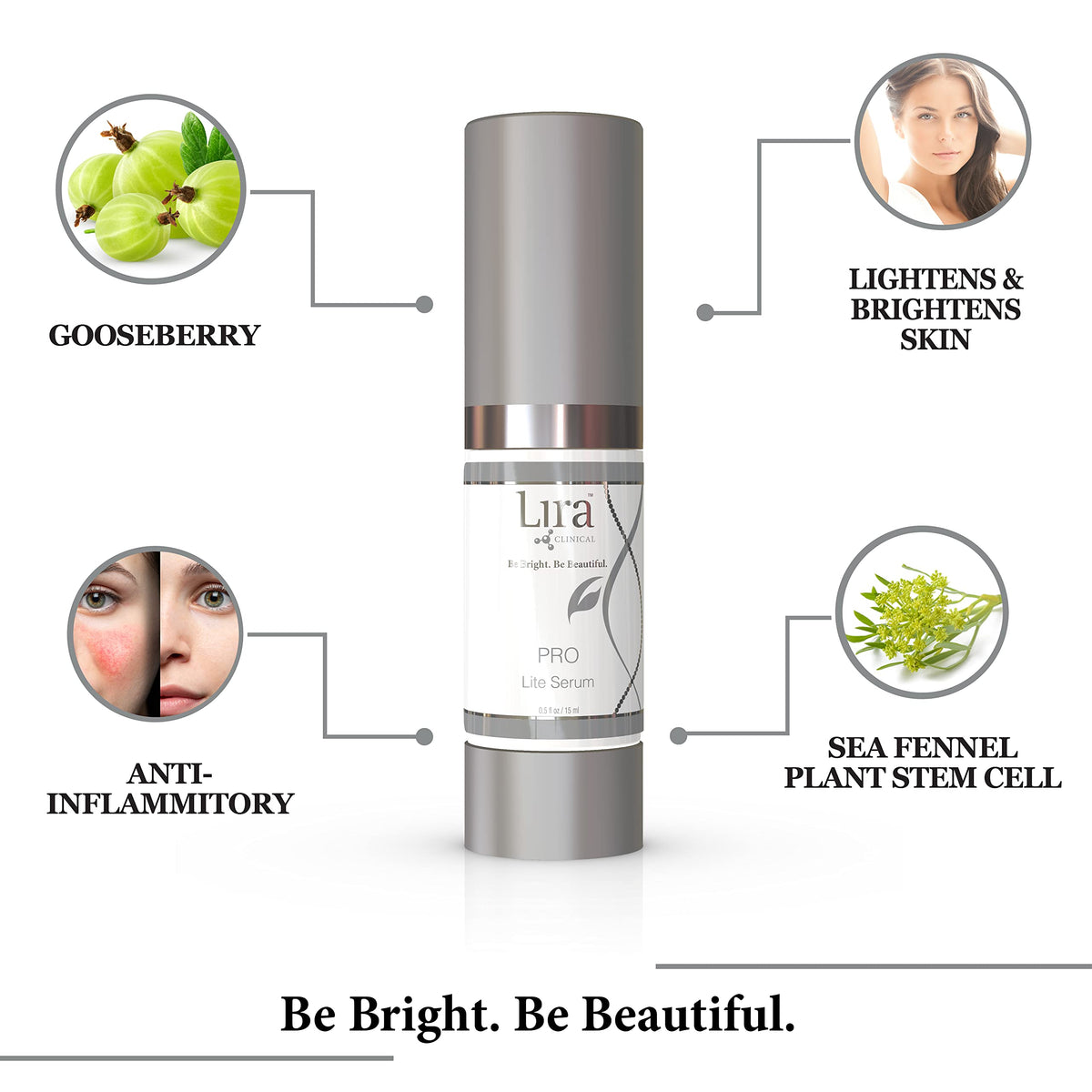 Lira Clinical PRO Lite Serum niacinamide with pore-tightening shown.