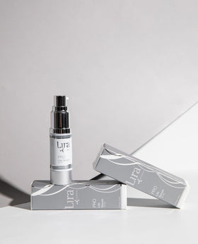 Lira Clinical PRO Lite Serum after-use glow showing refined skin texture.