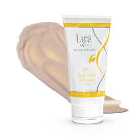 Lira Clinical Solar Shield 30 Classic Tint product shot highlighting moisturising texture