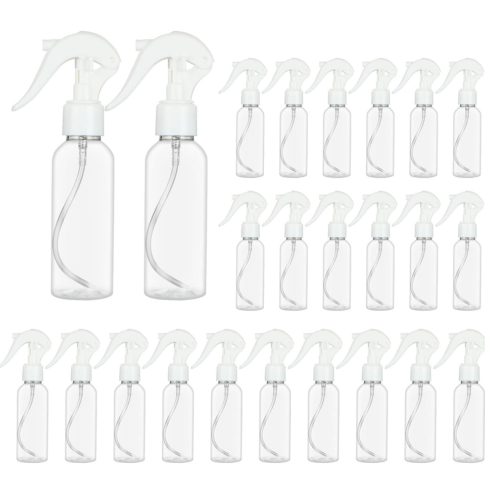 LISHINE 24-pack small spray bottles for travel and refills.