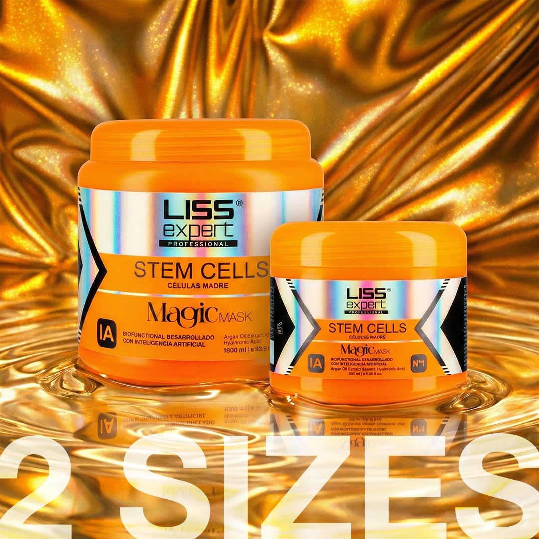 Liss Expert Stem Cells Magic Hair Mask creamy texture delivering rich moisture.