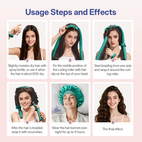 LitBear hair clips prevent slipping and ensure even curl formation.