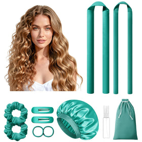 LitBear heatless curlers with 1.5-inch rod create voluminous waves overnight.