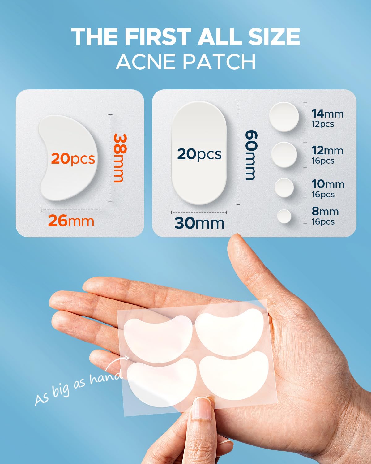 LitBear patches applied on the face demonstrating discreet coverage.