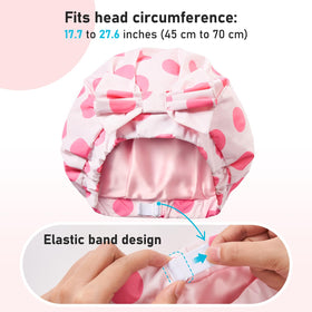 LitBear spacious cap accommodates thick, long, or curly hair without squeezing.