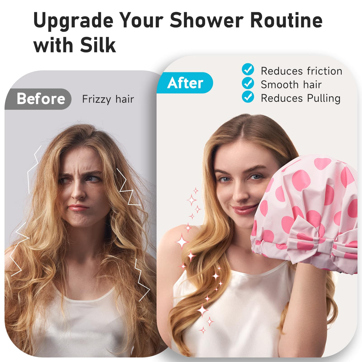LitBear outer water-resistant shell keeps curls dry during showers and baths.