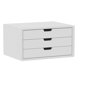 LitaEther desk organizer with 3 drawers keeps cosmetics neatly organized on your vanity