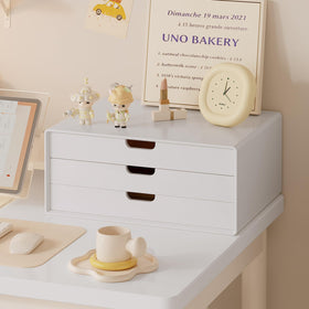 LitaEther desk organizer white matte finish adds a modern touch to any desk