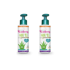 Little Roseberry 2-pack kids hair gel bottles for safe, flexible styling.