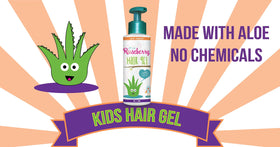 Little Roseberry light hold gel bottle providing flexible kid-friendly styling.