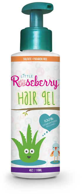 Little Roseberry made-in-USA gel bottle signals quality and safety.