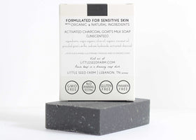 Little Seed Farm activated charcoal depth cleanse shot suggesting pore-cleaning action