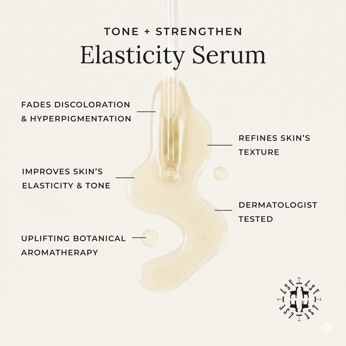 Little Seed Farm Elasticity Serum jar closeup showing light, non-greasy texture.