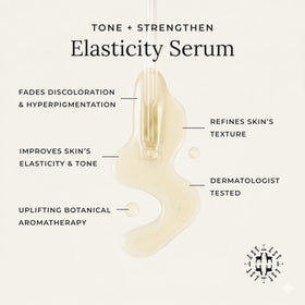 Little Seed Farm Elasticity Serum jar closeup showing light, non-greasy texture.