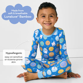 Elastic waistband detail on Little Sleepies pants for secure, comfortable movement.