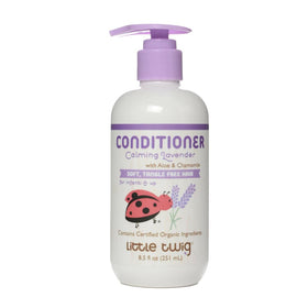 Little Twig detangling conditioner bottle showcases a gentle family formula