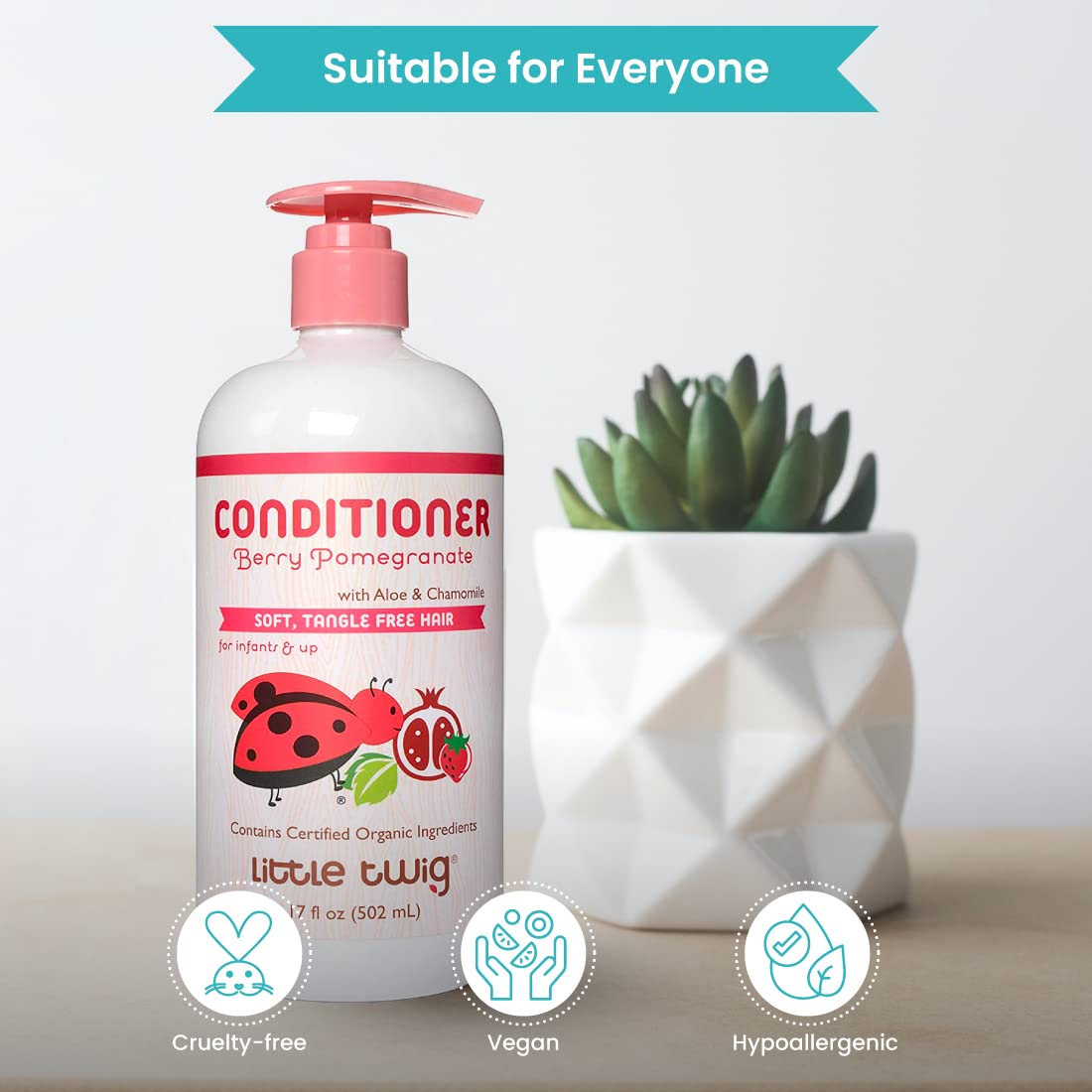 Family-friendly Little Twig packaging communicates gentle, pediatrician-approved care