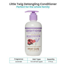 Little Twig detangling conditioner pour bottle ready for post-shower use