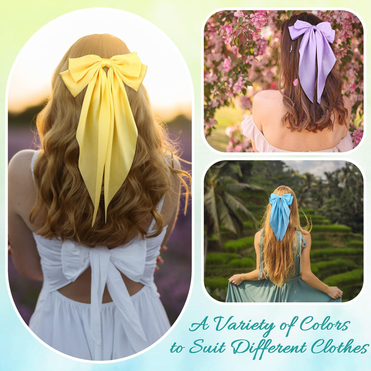 LIUBUJINGYING colorful bow collection matches many outfits across occasions.