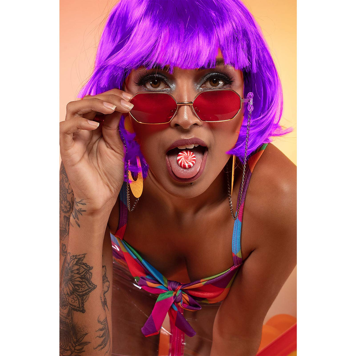 LIULIUBTY bachelorette party wig set for group styling