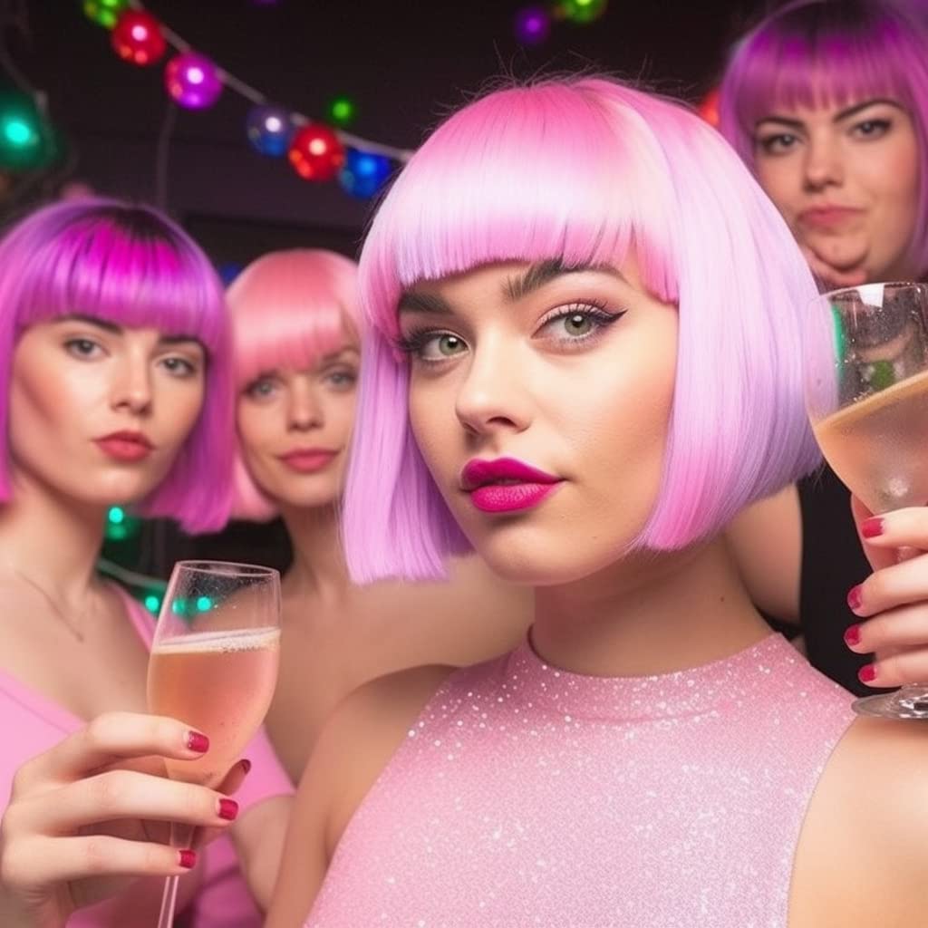 LIULIUBTY colorful neon wig fibers for durable wear