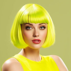 LIULIUBTY heart-shape rimless sunglasses accessory paired with wig for playful outfits.